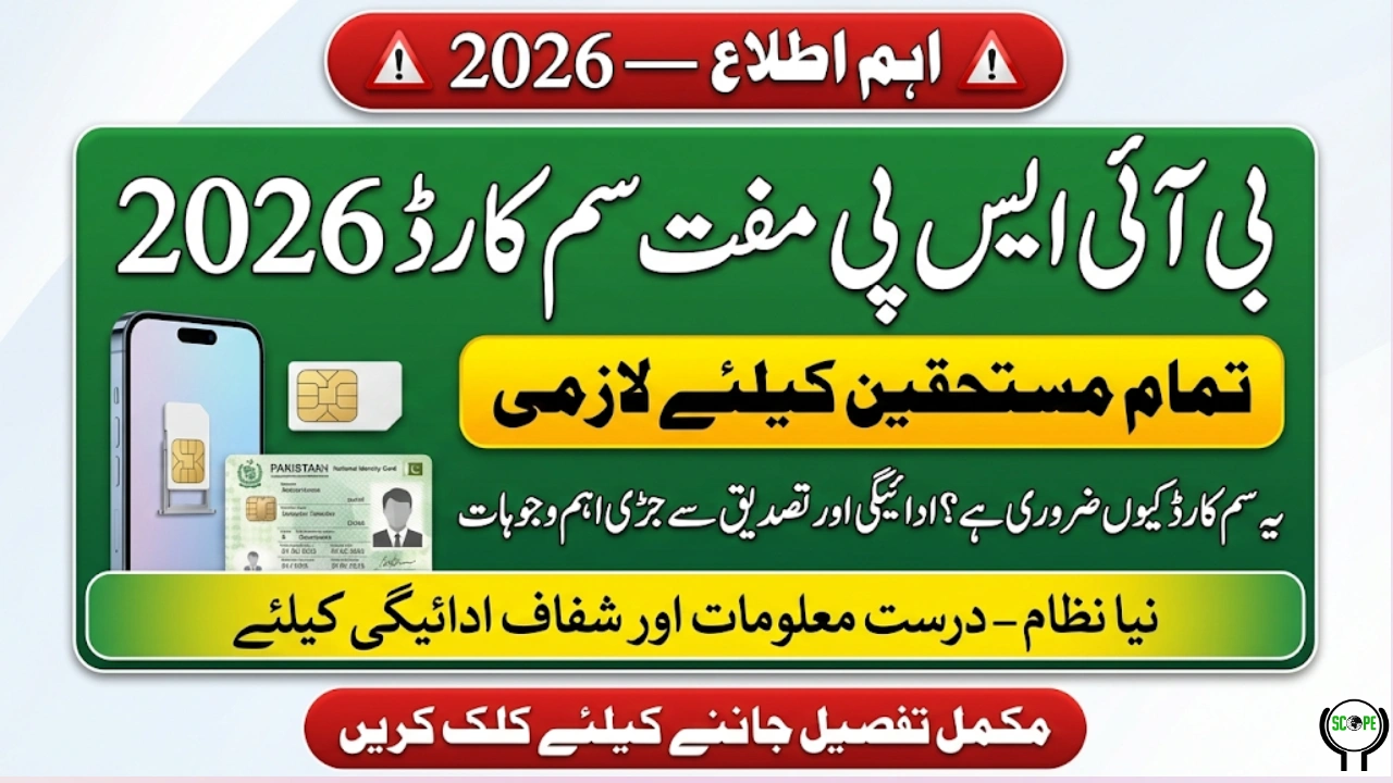 BISP Free SIM Card 2026 Why It Has Become Mandatory for All Beneficiaries